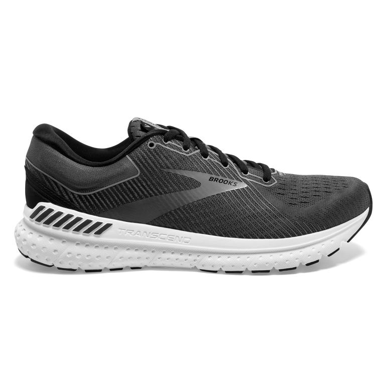 Brooks Transcend 7 Road Running Shoes - Men's - Black/Ebony/Grey (64908-XYBM)